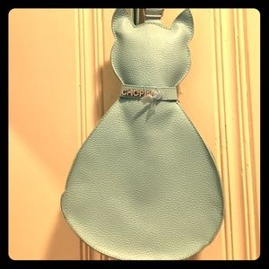 Baby blue cat bag with shoulder or backpack strap